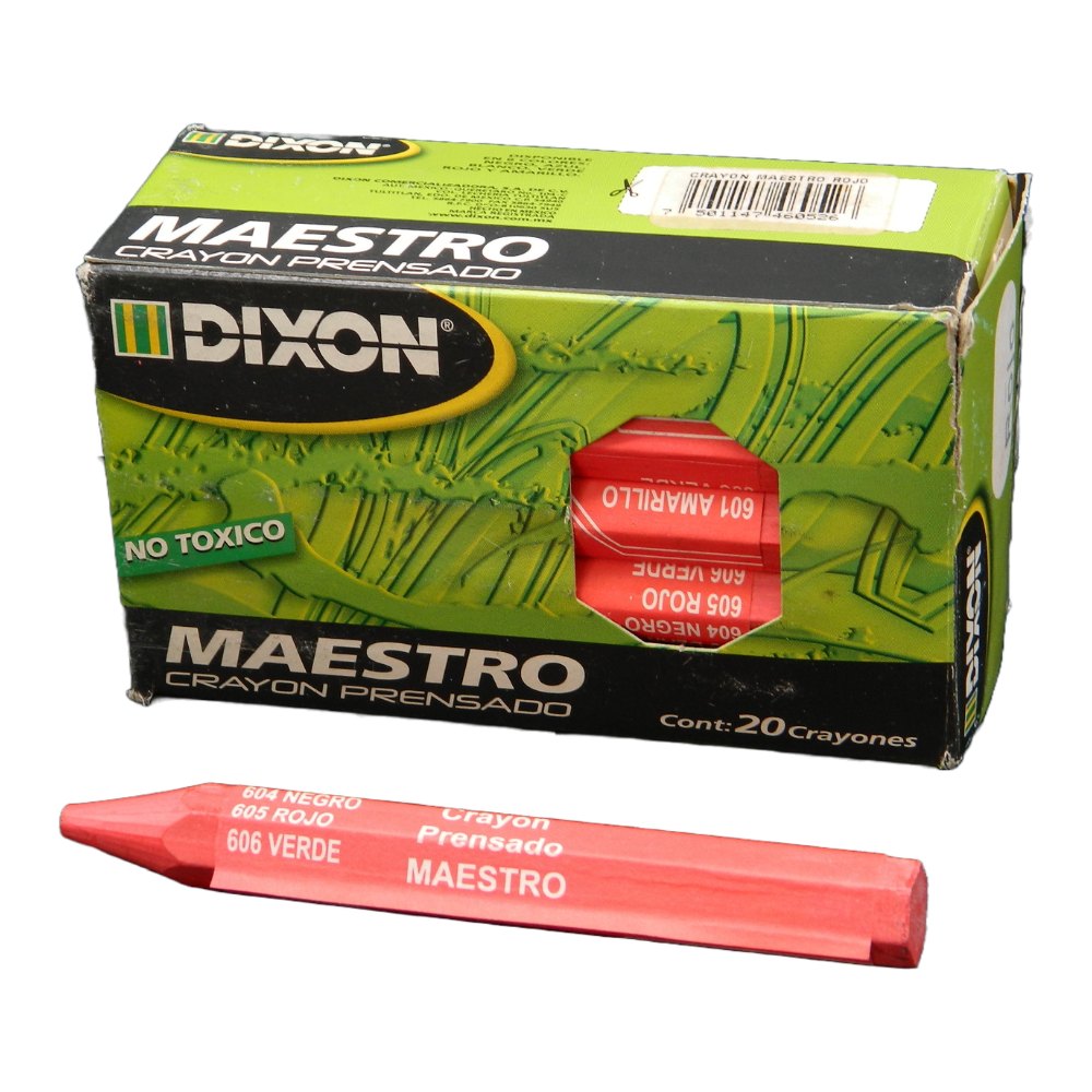 Crayon Maestro Rojo C/ 20 pzs Dixon