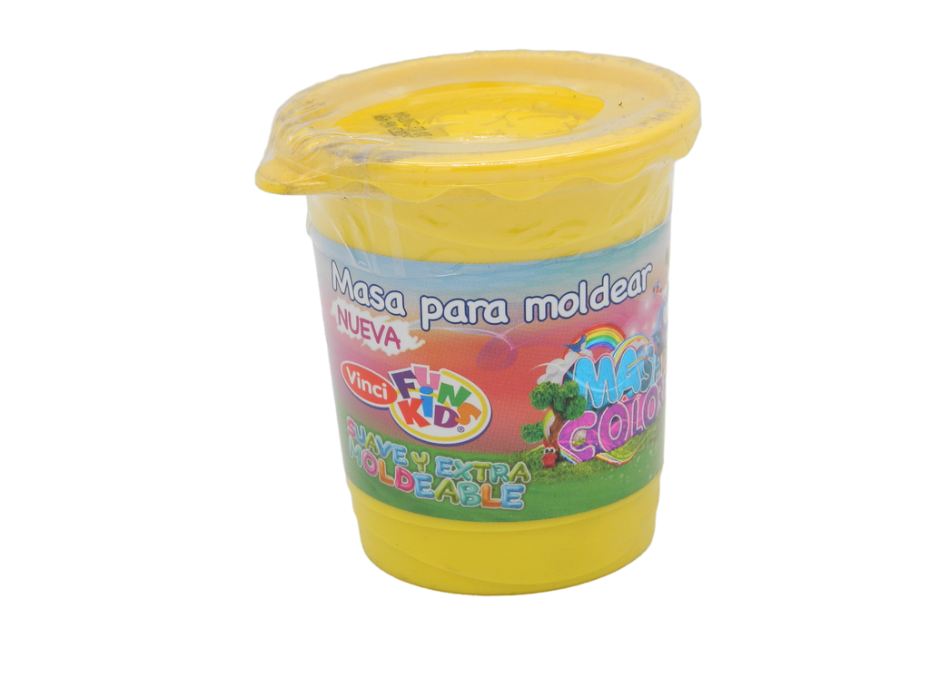Plastilina 180 grs Vinci Amarilla C/ 5 pzs Dixon
