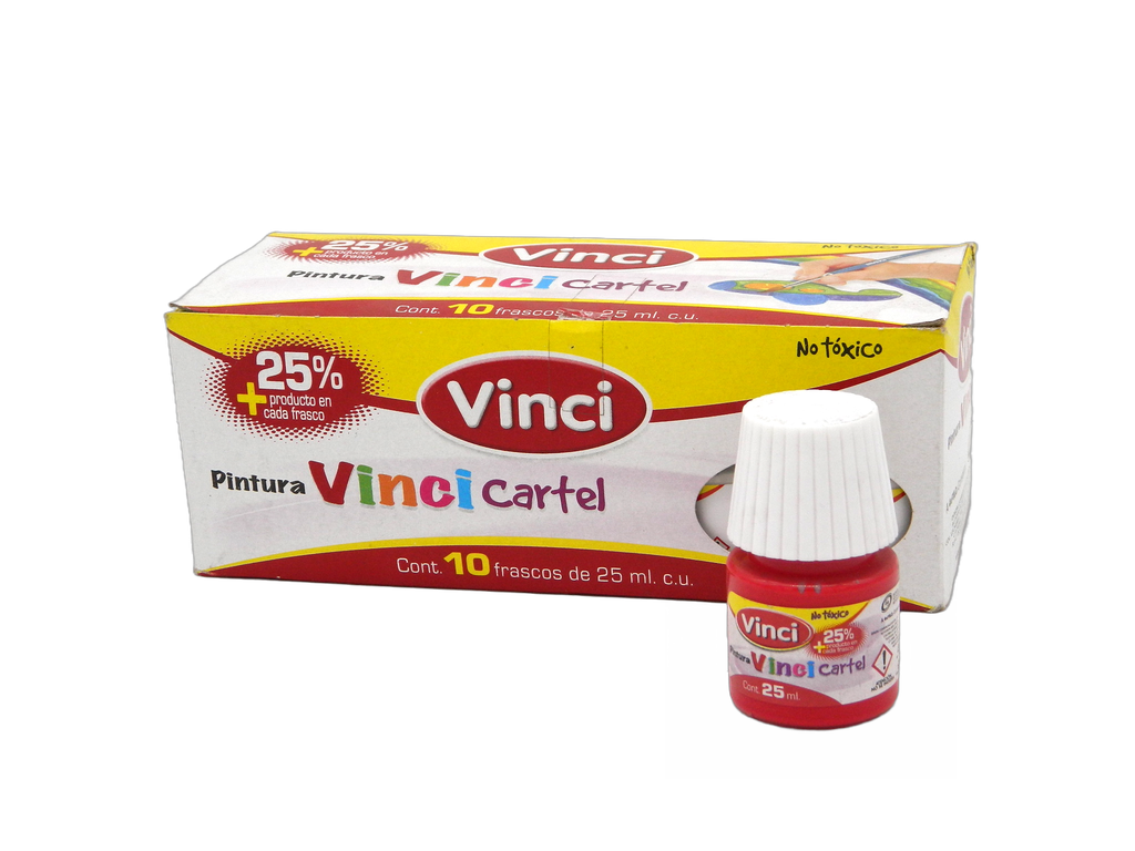 Pintura Cartel Vinci 58 Geranio 25 ml C/ 10 pzs Dixon
