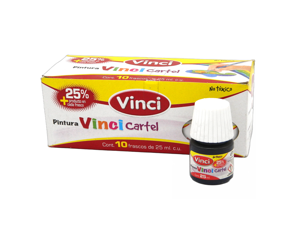Pintura Cartel Vinci 67 Azul Prusia 25 ml C/ 10 pzs Dixon