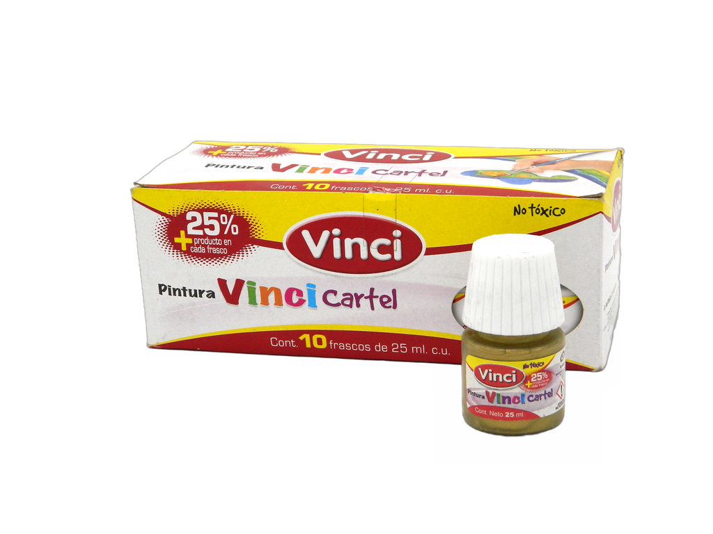 Pintura Cartel Vinci 68 Oro Rico 25 ml C/ 10 pzs Dixon