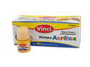 Pintura Acrilica Vinci 010 Amarillo Claro 25 ml C/ 10 pzs Dixon