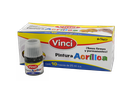 Pintura Acrilica Vinci 050 Gris 25 ml C/ 10 pzs Dixon