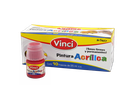 Pintura Acrilica Vinci 090 Carmin 25 ml C/ 10 pzs Dixon