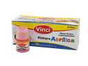 Pintura Acrilica Vinci 100 Rosa 25 ml C/ 10 pzs Dixon