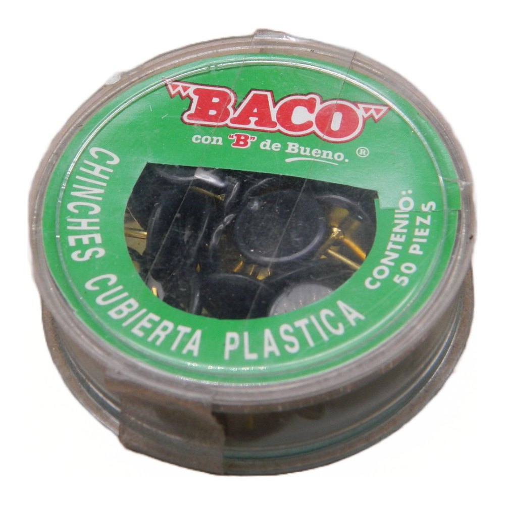 Chincheta Importada Negra C/ 100 pzs Baco