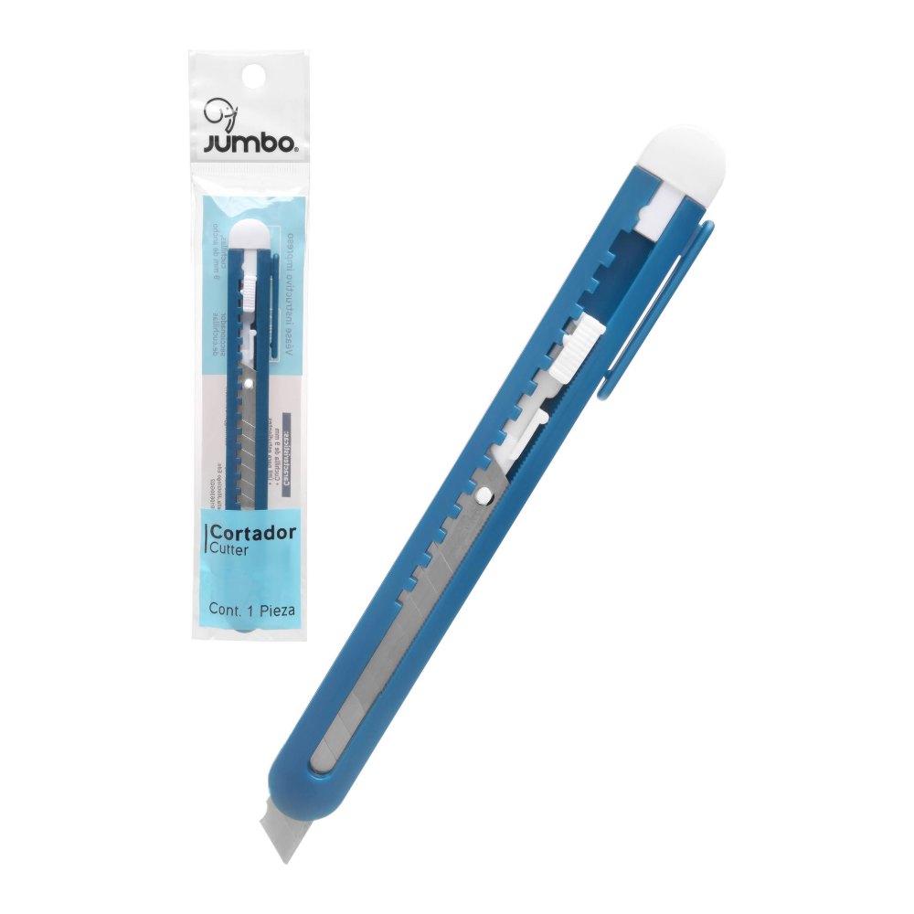 Cutter Plastico Chico 9 mm Jumbo