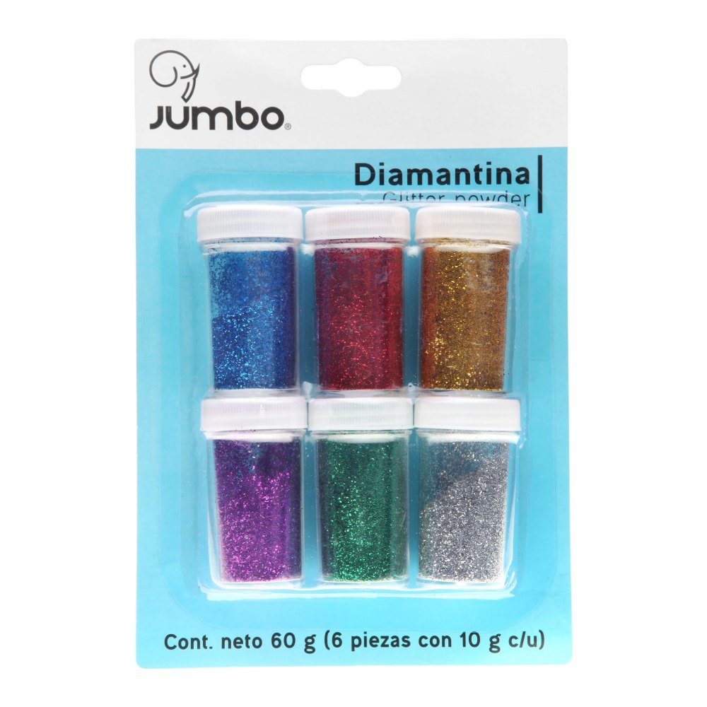 Diamantina Botes 10 grs C/ 6 pzs Jumbo