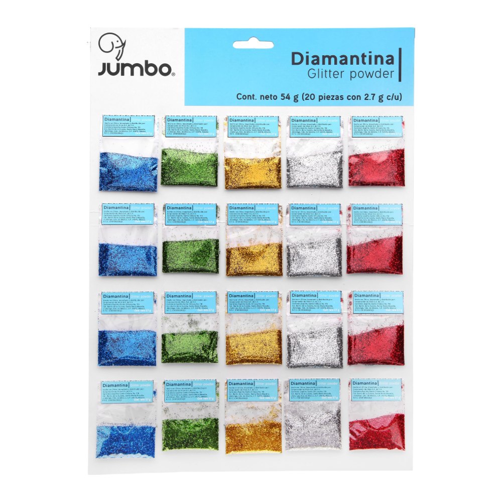 Diamantina Bolsas 2.7 grs C/ 20 pzs Jumbo