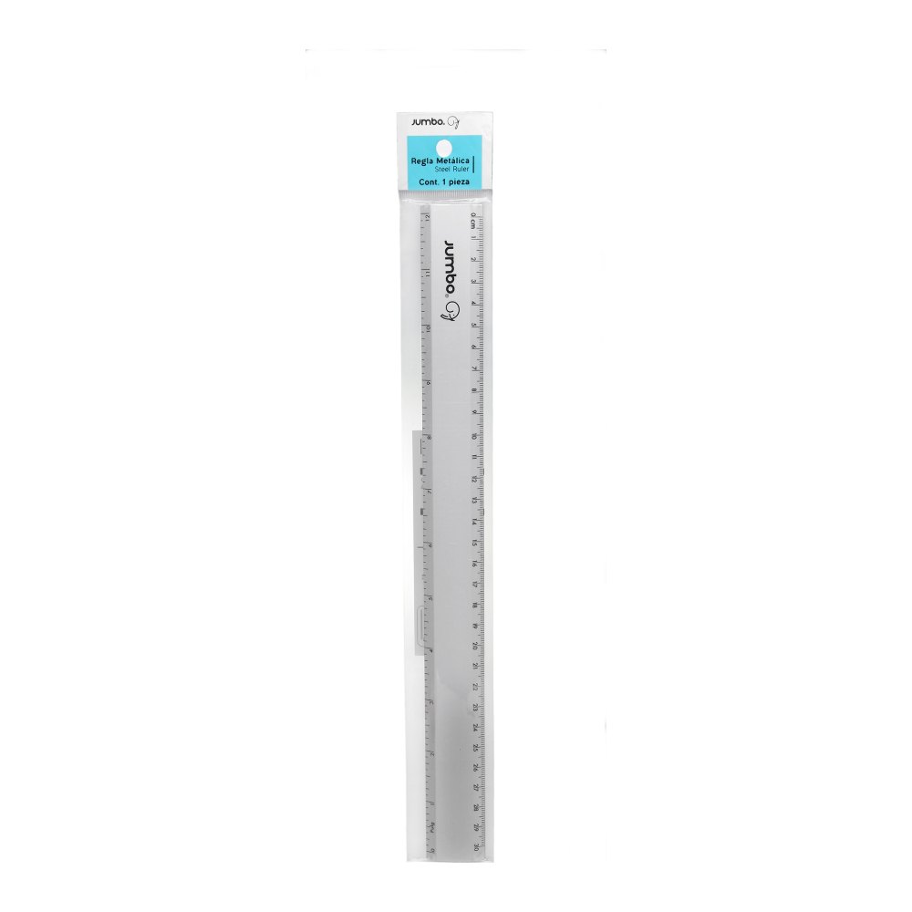 Regla Metalica 30 cms Jumbo