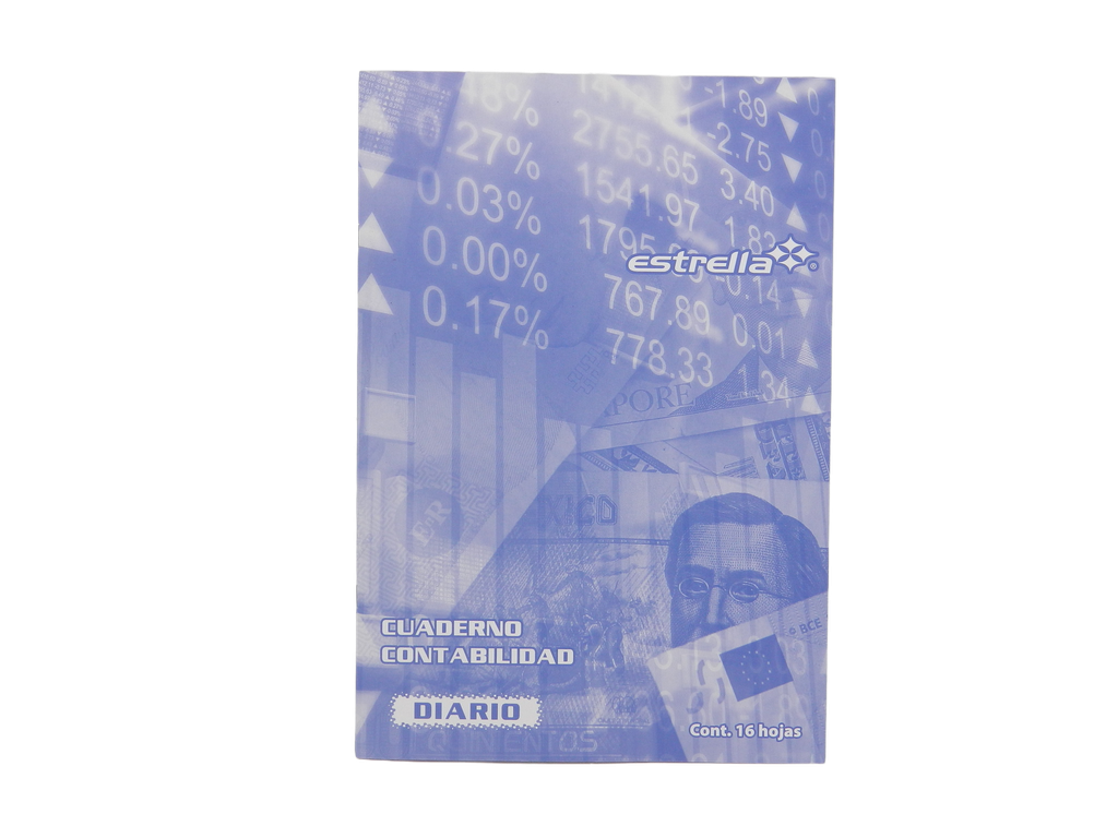 Cuaderno Contabilidad Diario C/ 16 hjs Estrella