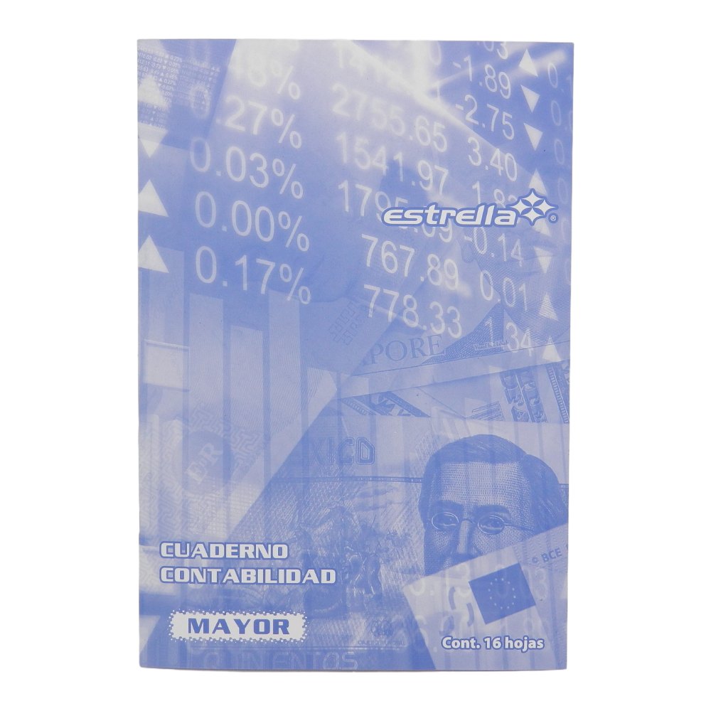 Cuaderno Contabilidad Mayor C/ 16 hjs Estrella