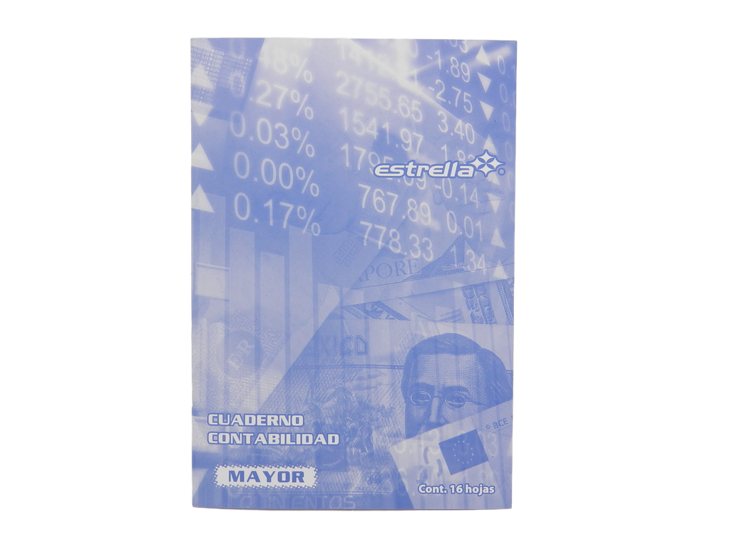 Cuaderno Contabilidad Mayor C/ 16 hjs Estrella
