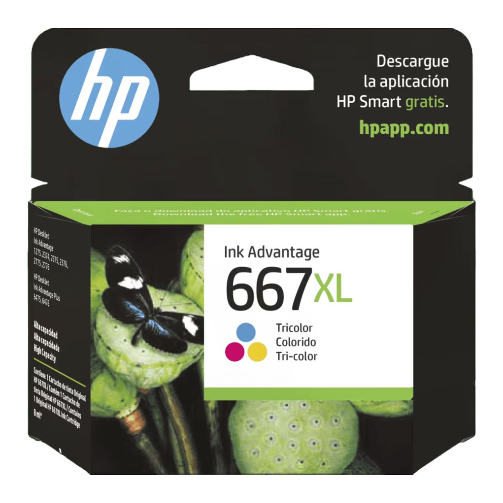 Cartucho HP 667XL Tricolor