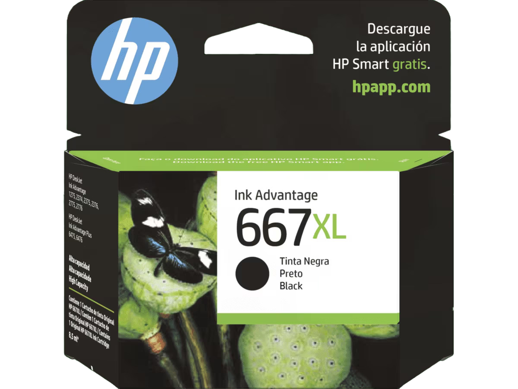 Cartucho HP 667XL Negro