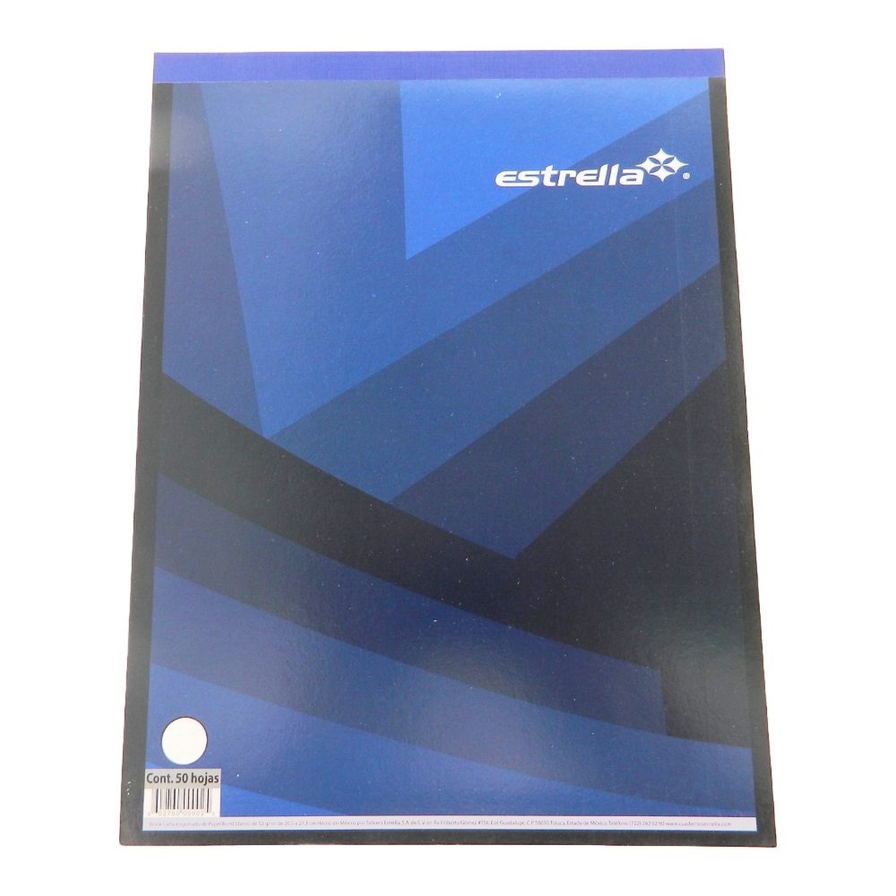 Block Blanco T/ Carta C/ 50 hjs Estrella