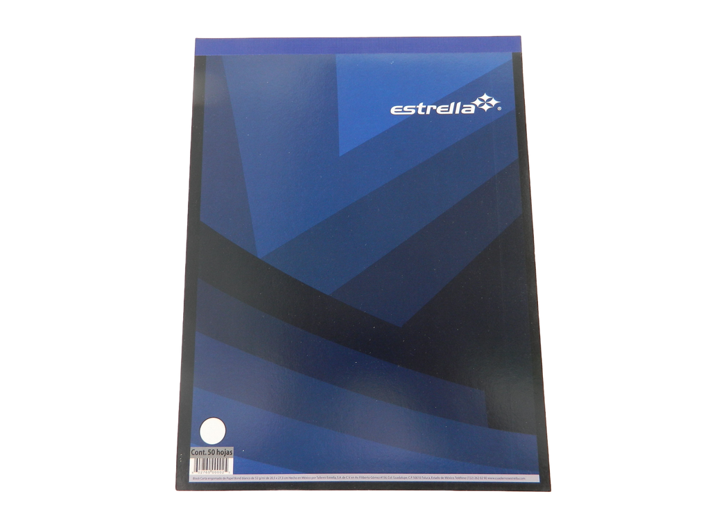 Block Blanco T/ Carta C/ 50 hjs Estrella