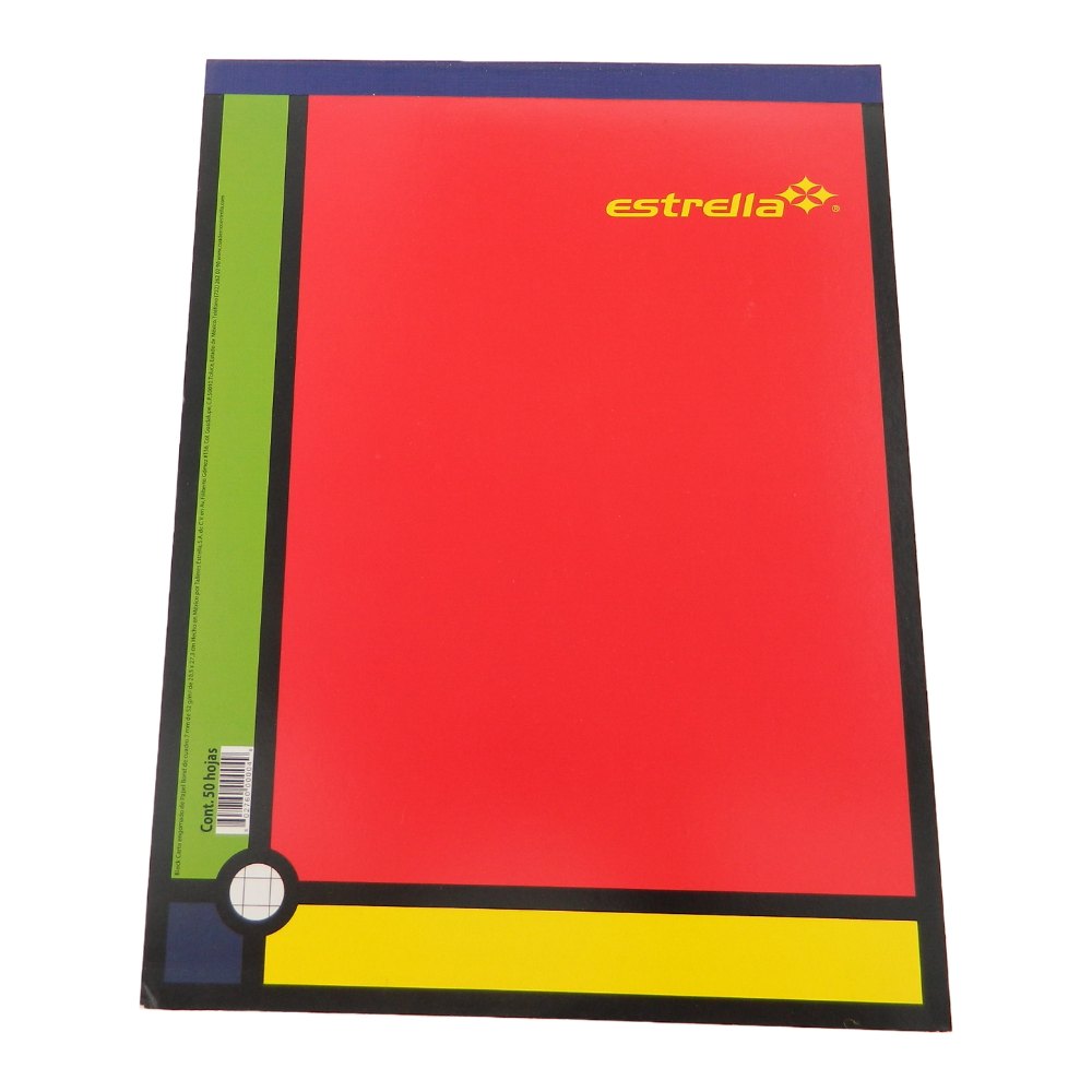 Block Cuadro 7 T/ Carta C/ 50 hjs Estrella