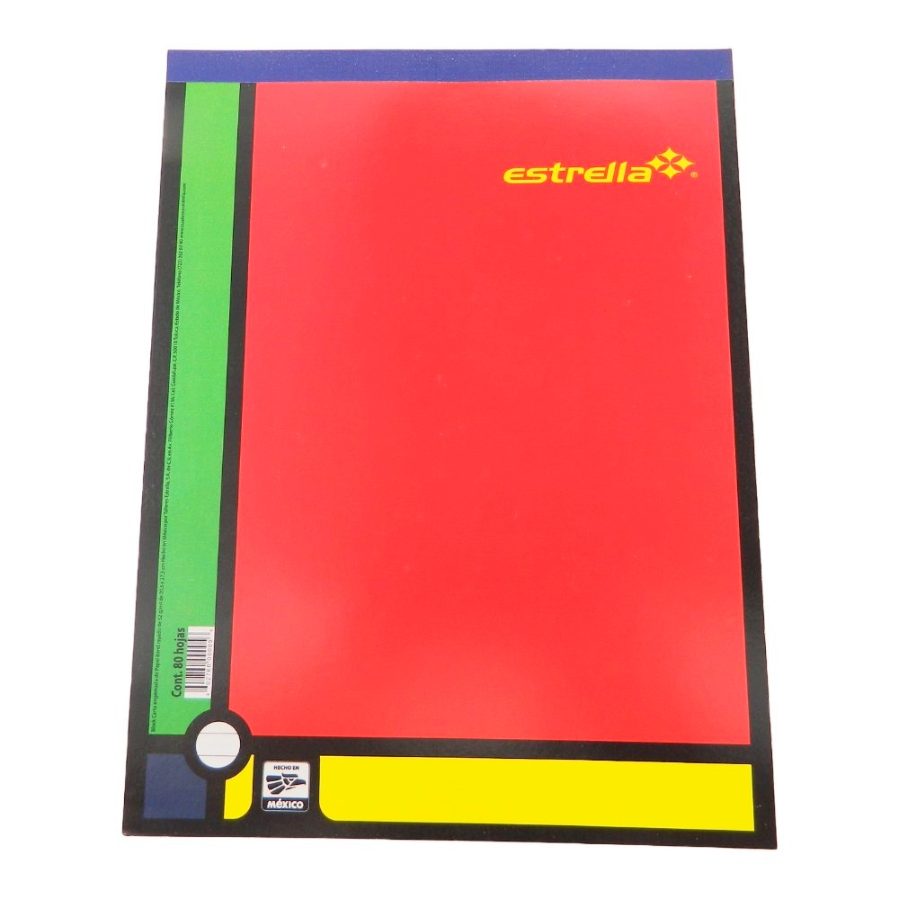 Block Rayado T/ Carta C/ 80 hjs Estrella