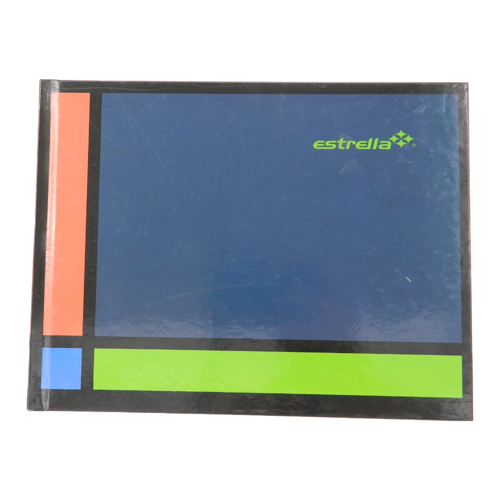 Libreta 1/4 Pasta Dura F/ Italiano Cuadro 5 C/ 96 hjs Estrella