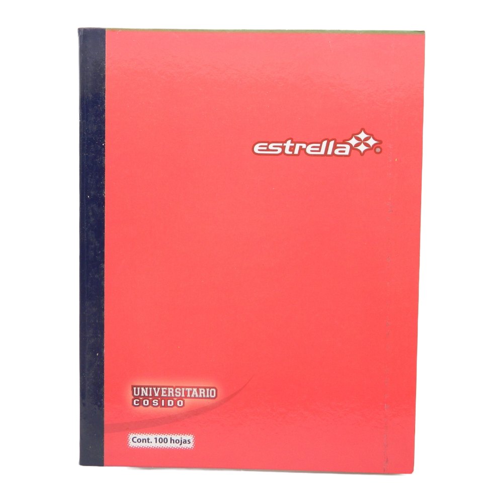 Cuaderno Universitario Cosido Rayado C/ 100 hjs Estrella