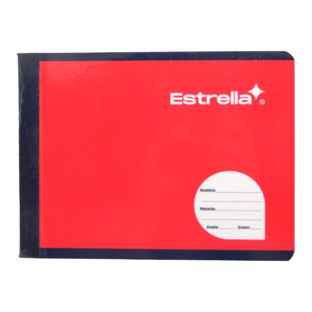 Cuaderno F/ Italiano Cosido Rayado C/ 100 hjs Estrella