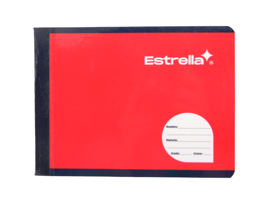 Cuaderno F/ Italiano Cosido Blanco C/ 100 hjs Estrella