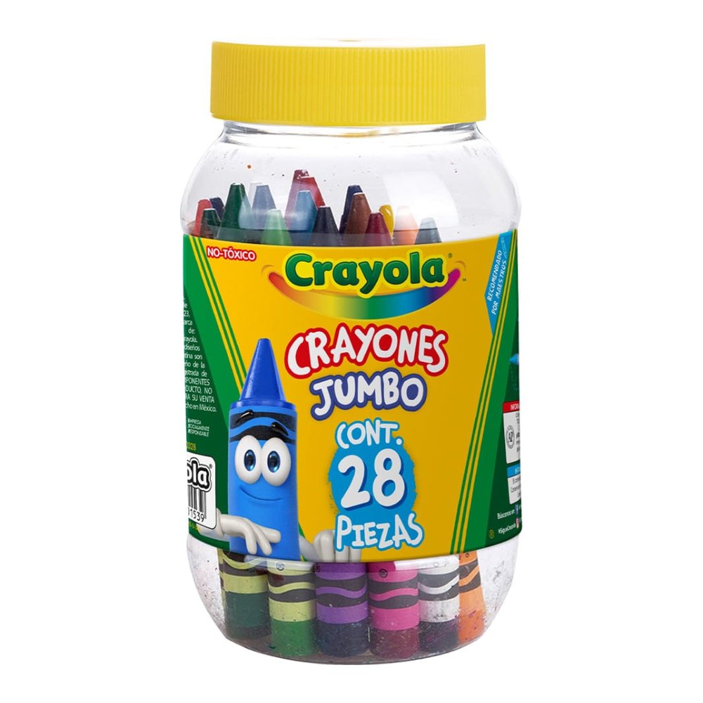 Crayones Jumbo Pet C/ 28 pzs Crayola