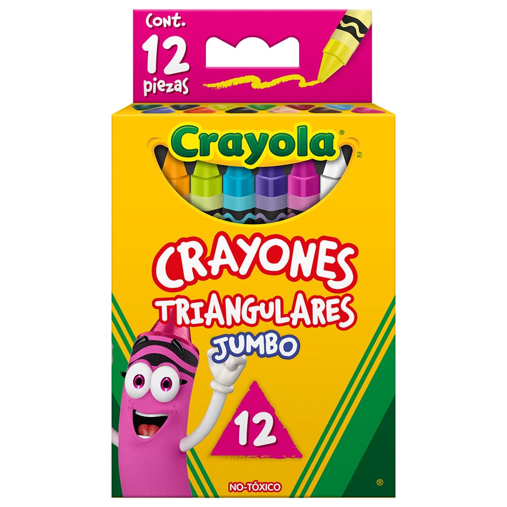Crayones Triangulares Jumbo C/ 12 pzs Crayola
