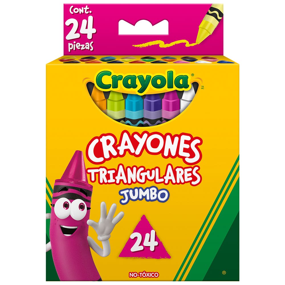 Crayones Triangulares Jumbo C/ 24 pzs Crayola