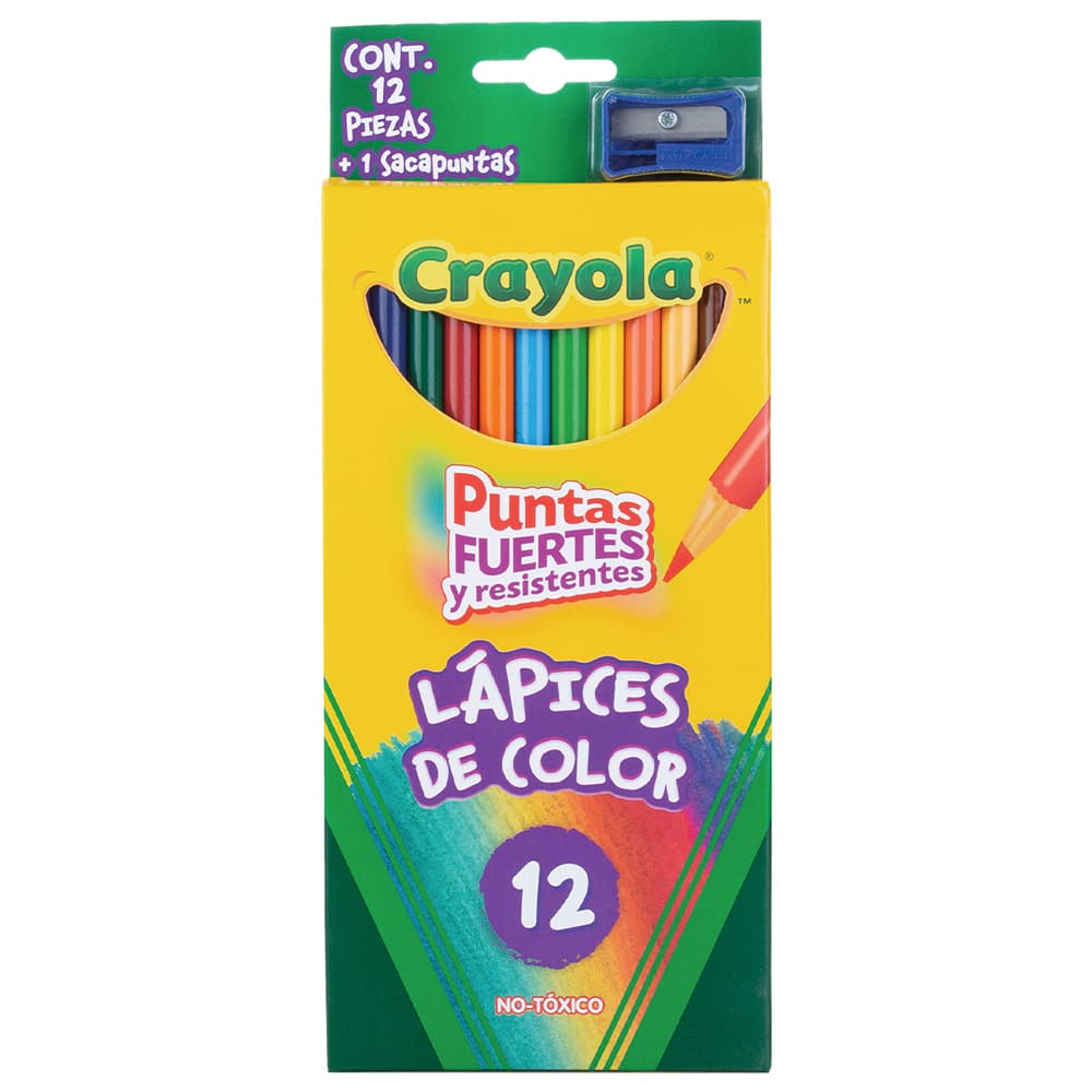 Colores Largos C/ 12 pzs Crayola