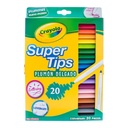 Plumones Delgados Supertips C/ 20 pzs Crayola