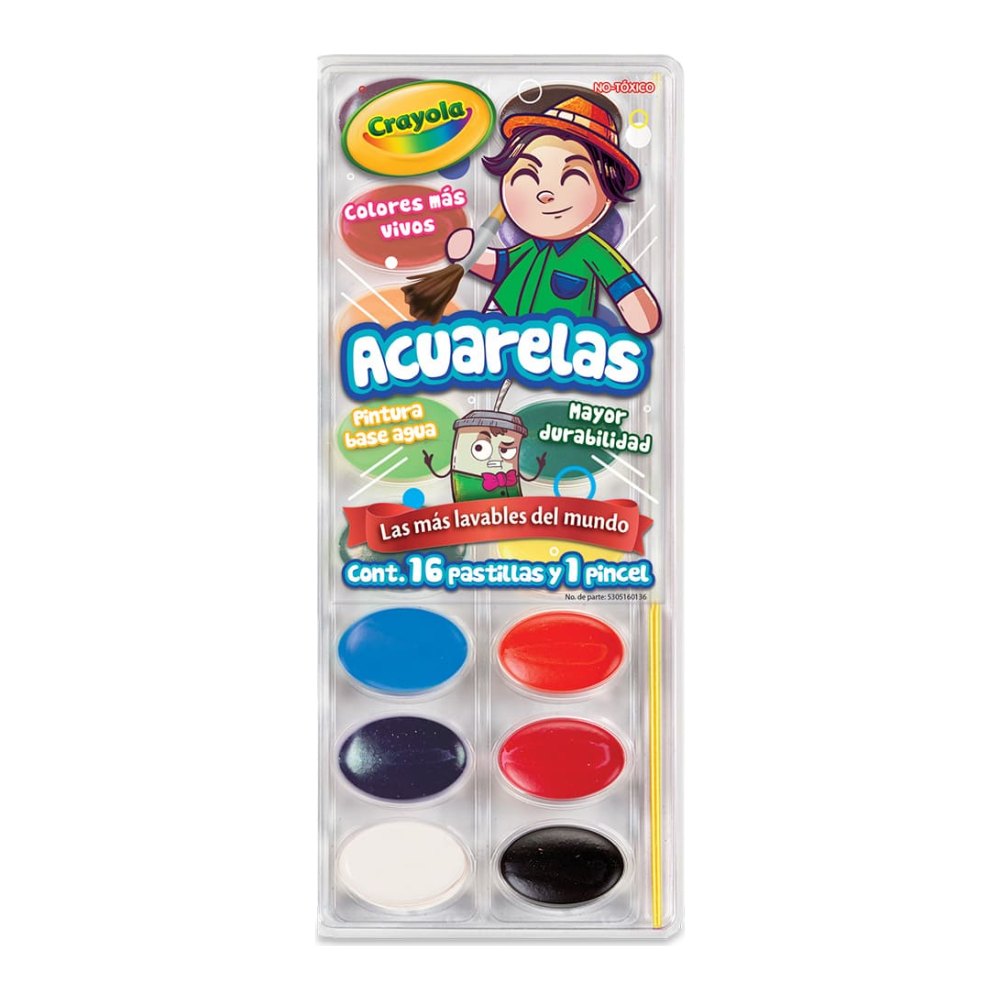 Acuarelas C/ 16 pzs Crayola