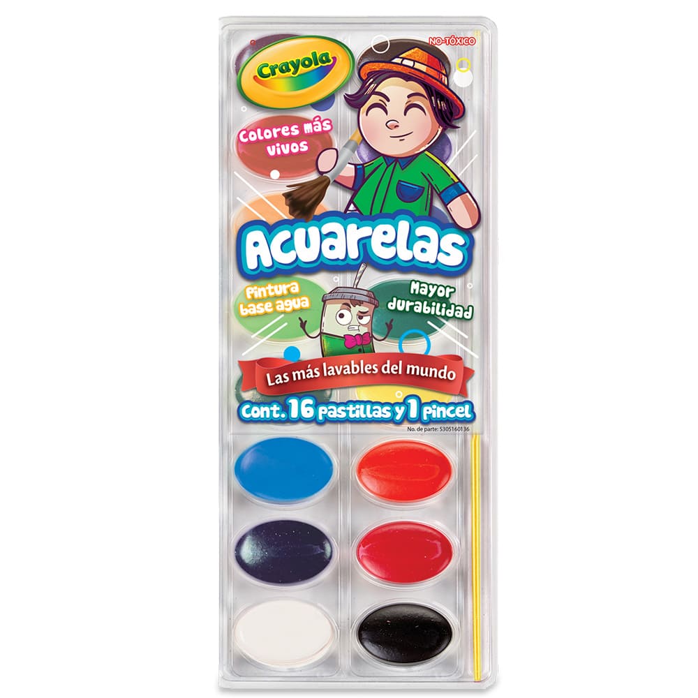 Acuarelas C/ 16 pzs Crayola