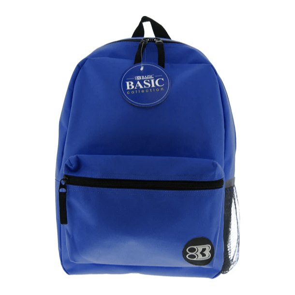 Mochila Basica 16" Azul Bazic