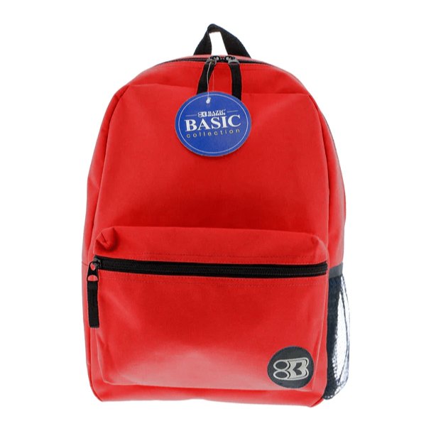 Mochila Basica 16" Roja Bazic