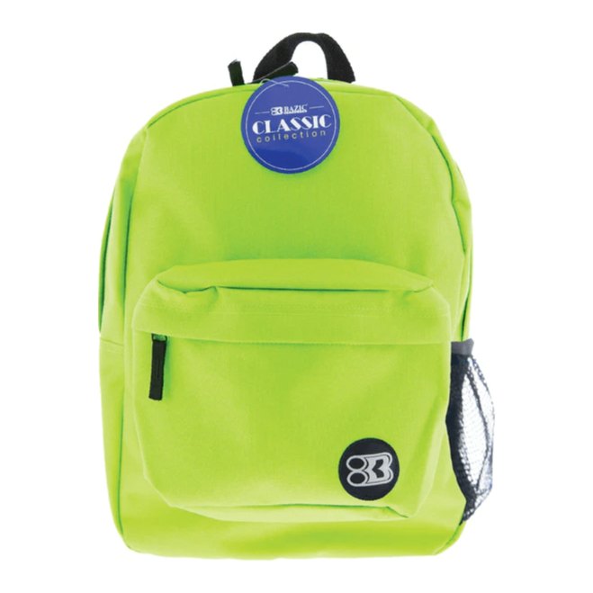 Mochila Basica 16" Verde Lima Bazic