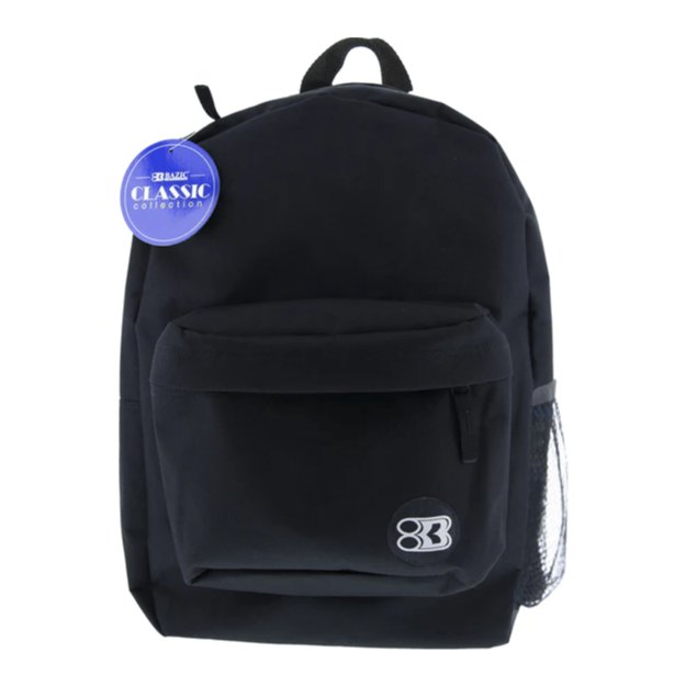 Mochila Clasica 17" Negra Bazic