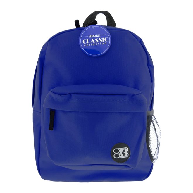 Mochila Clasica 17" Azul Bazic