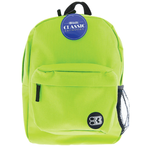Mochila Clasica 17" Verde Lima Bazic