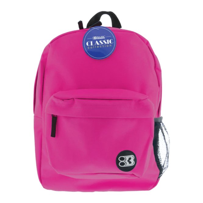 Mochila Clasica 17" Fucsia Bazic