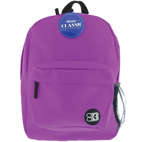 Mochila Clasica 17" Morada Bazic