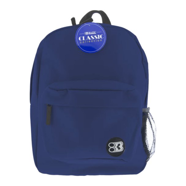 Mochila Clasica 17" Azul Marino Bazic