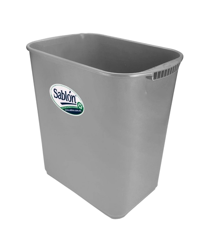 Cesto Rectangular Jumbo Gris Sablon