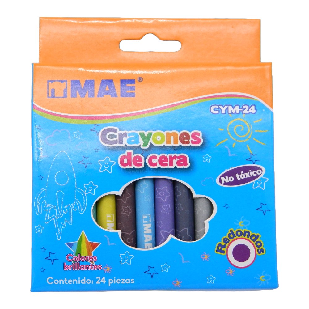 Crayones Estandar C/ 24 pzs Mae