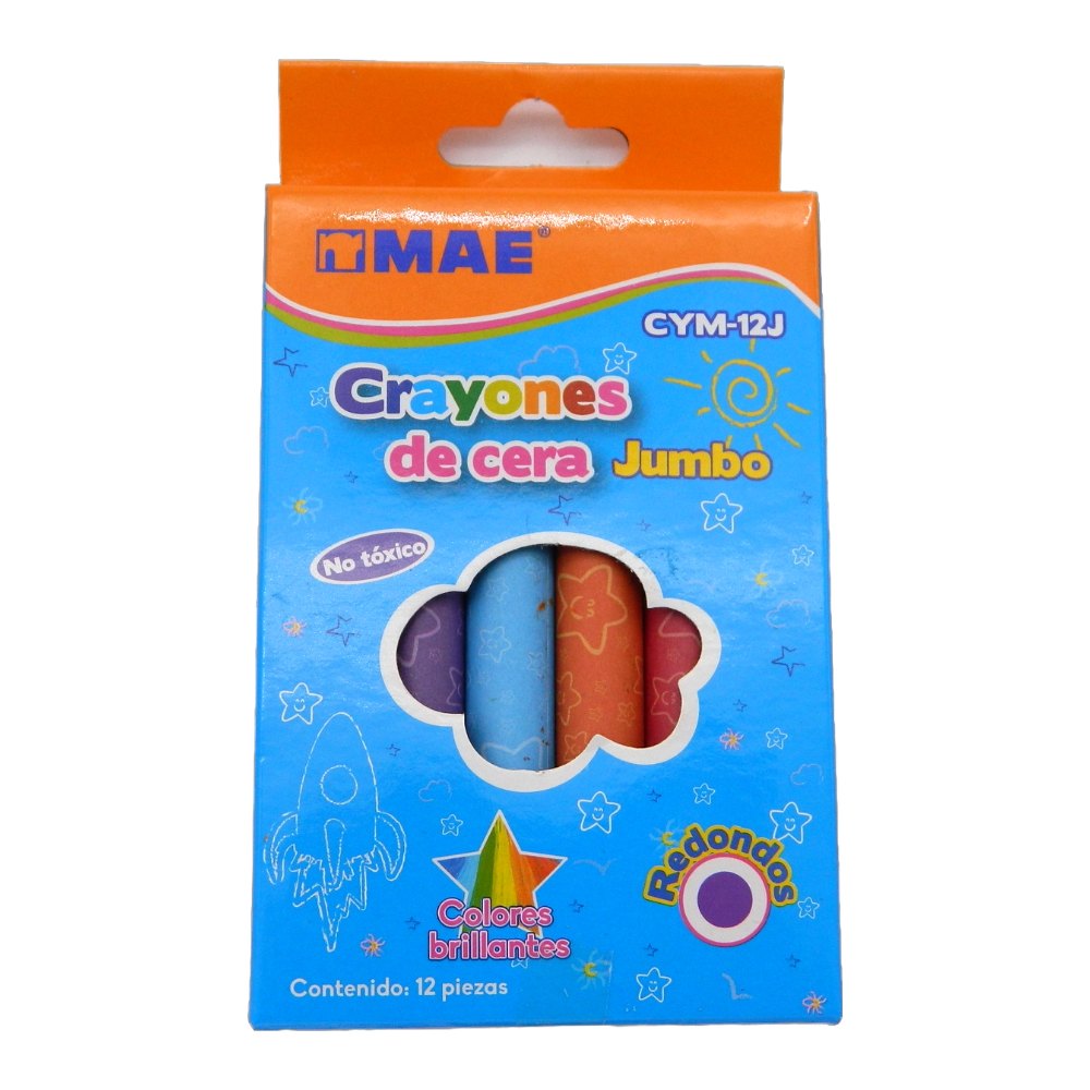 Crayones Jumbo C/ 12 pzs Mae