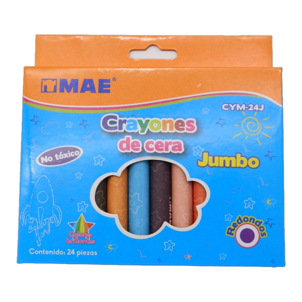Crayones Jumbo C/ 24 pzs Mae