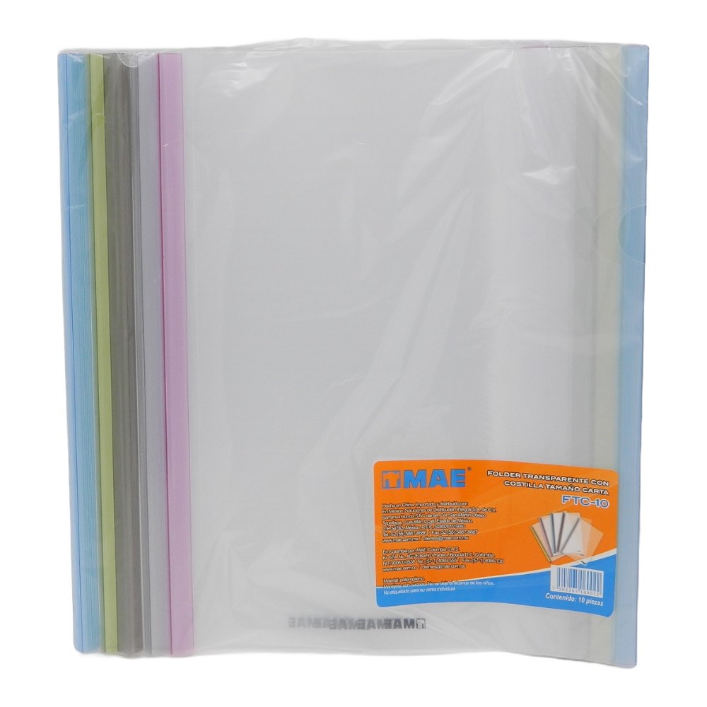 Folder C/ Costilla T/ Carta C/ 12 pzs Mae