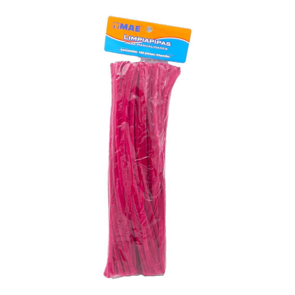 Limpiapipas Fucsia C/ 100 pzs Mae