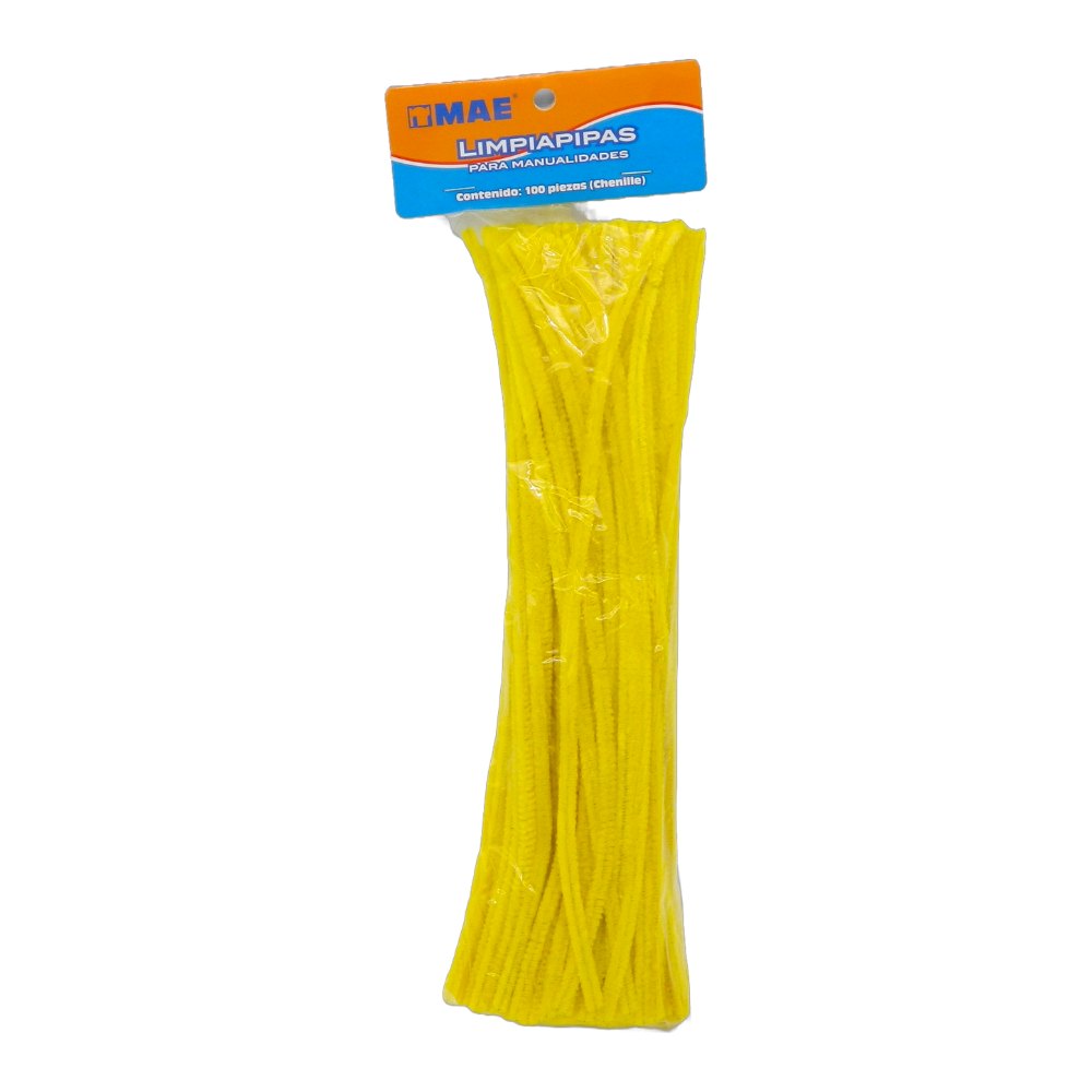 Limpiapipas Amarillo C/ 100 pzs Mae